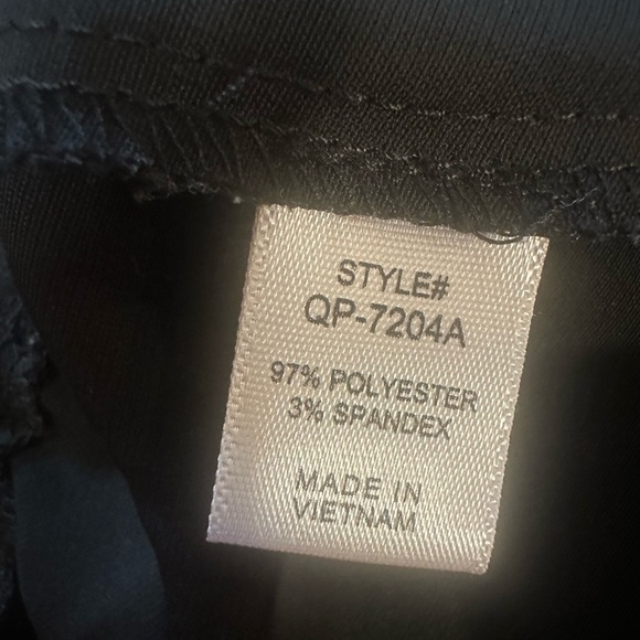 Zenana Wide Leg Pants Size XL Black High Rise Pockets Elastic Waistband At Back - Picture 8 of 12